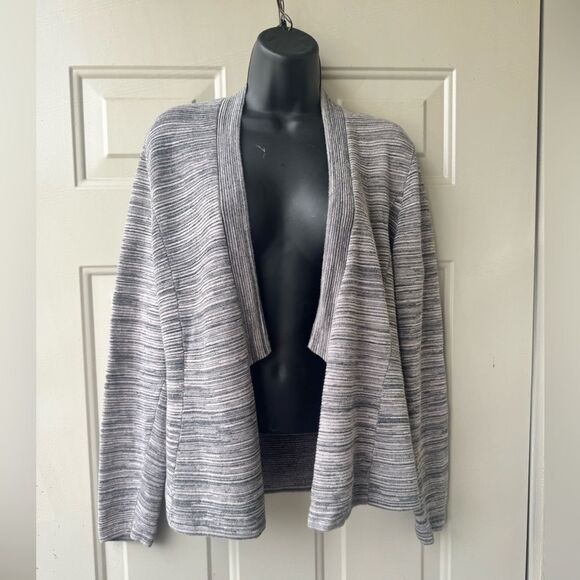 Eileen Fisher Maple Oat Tencel Organic Cotton Notch Collar Cardigan  Size M - Picture 4 of 12